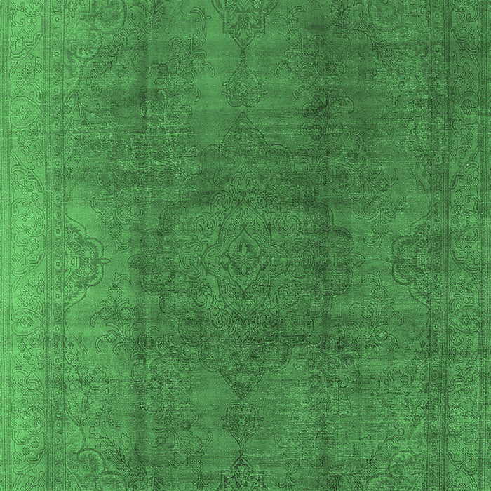 Machine Washable Oriental Emerald Green Industrial Area Rugs, wshurb566emgrn