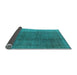 Sideview of Oriental Light Blue Industrial Rug, urb566lblu