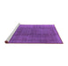 Sideview of Machine Washable Oriental Purple Industrial Area Rugs, wshurb566pur