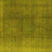 Square Oriental Yellow Industrial Rug, urb566yw