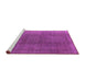 Sideview of Machine Washable Oriental Pink Industrial Rug, wshurb566pnk