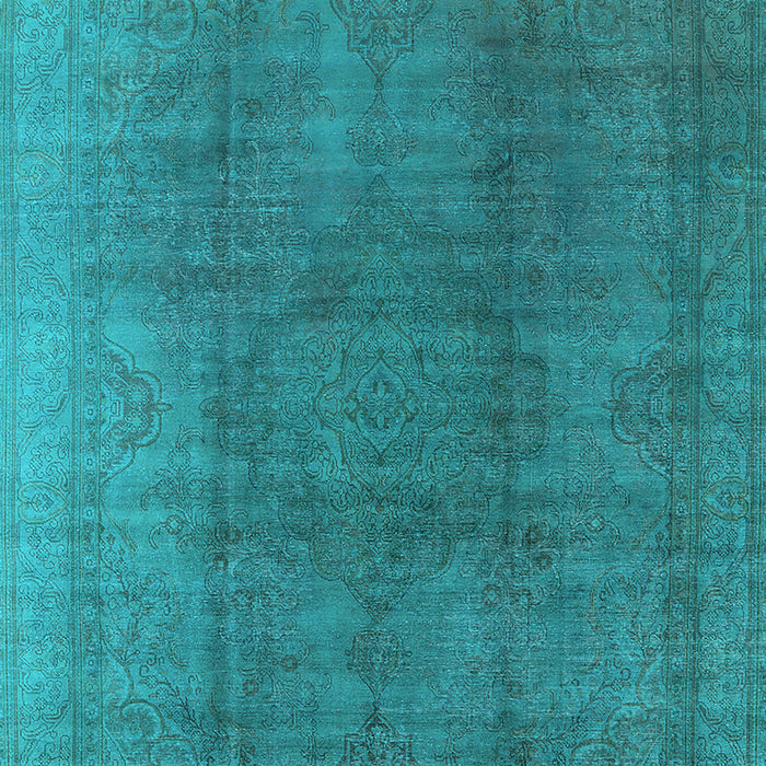 Machine Washable Oriental Light Blue Industrial Rug, wshurb566lblu
