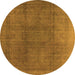 Round Oriental Orange Industrial Rug, urb566org