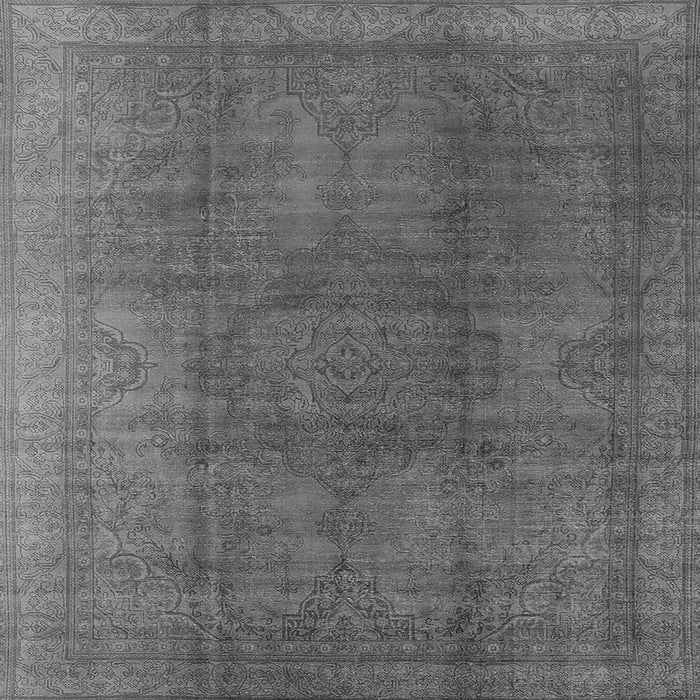 Square Oriental Gray Industrial Rug, urb566gry