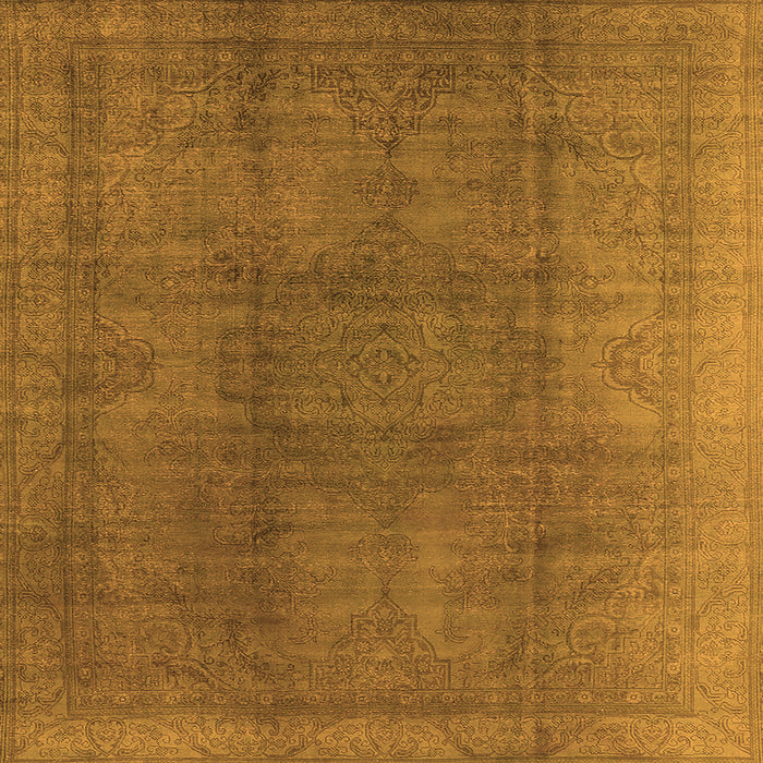 Square Oriental Orange Industrial Rug, urb566org