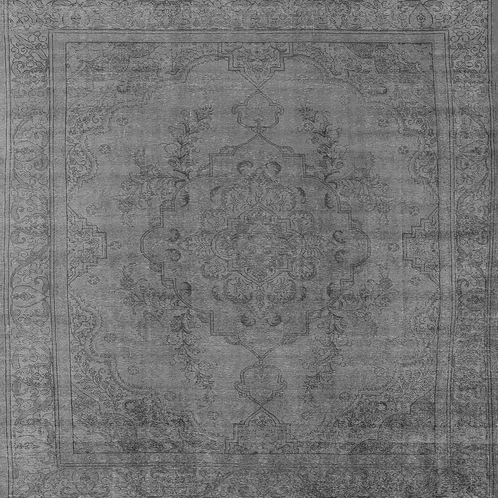 Square Oriental Gray Industrial Rug, urb567gry