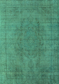 Oriental Turquoise Industrial Rug, urb567turq