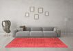 Industrial Red Washable Rugs