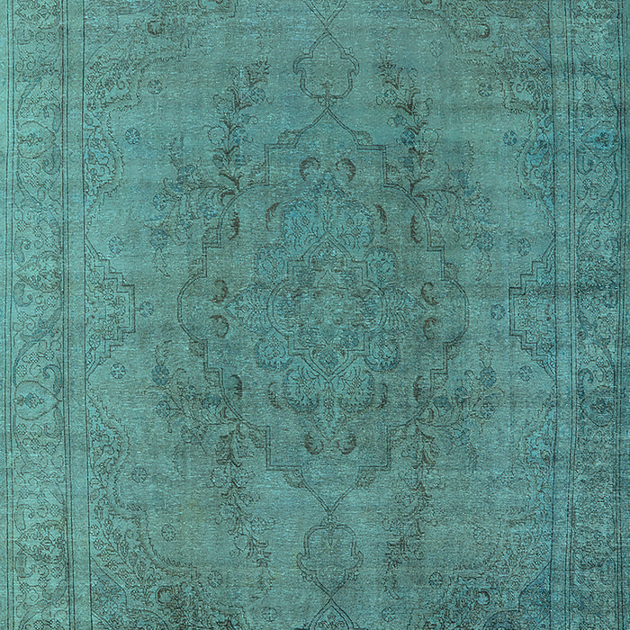 Machine Washable Oriental Light Blue Industrial Rug, wshurb567lblu