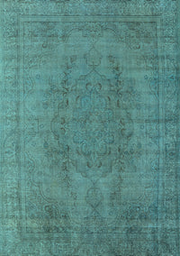 Oriental Light Blue Industrial Rug, urb567lblu