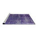 Sideview of Machine Washable Industrial Modern Amethyst Purple Rug, wshurb568