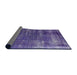 Sideview of Mid-Century Modern Purple Oriental Rug, urb568