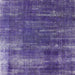 Square Machine Washable Industrial Modern Amethyst Purple Rug, wshurb568