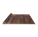 Sideview of Oriental Brown Industrial Rug, urb568brn