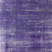 Square Mid-Century Modern Purple Oriental Rug, urb568