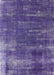 Machine Washable Industrial Modern Amethyst Purple Rug, wshurb568