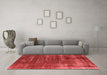 Industrial Red Washable Rugs