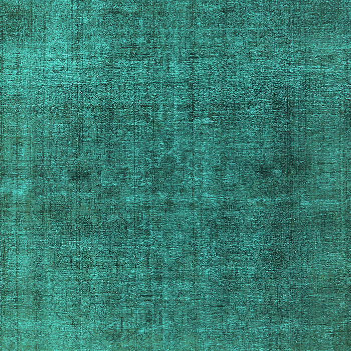 Machine Washable Oriental Turquoise Industrial Area Rugs, wshurb569turq