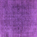 Square Oriental Purple Industrial Rug, urb569pur