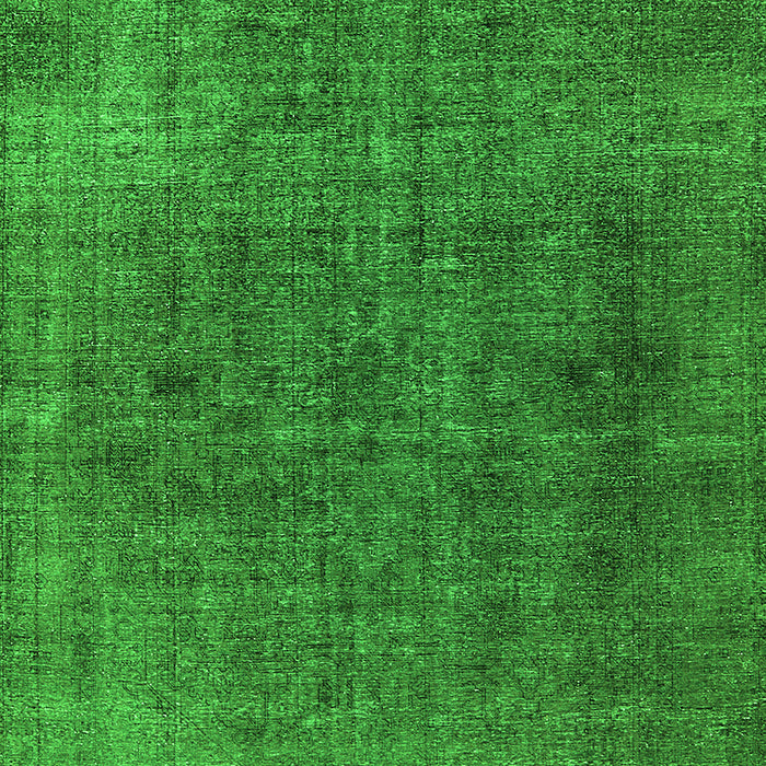 Machine Washable Oriental Green Industrial Area Rugs, wshurb569grn