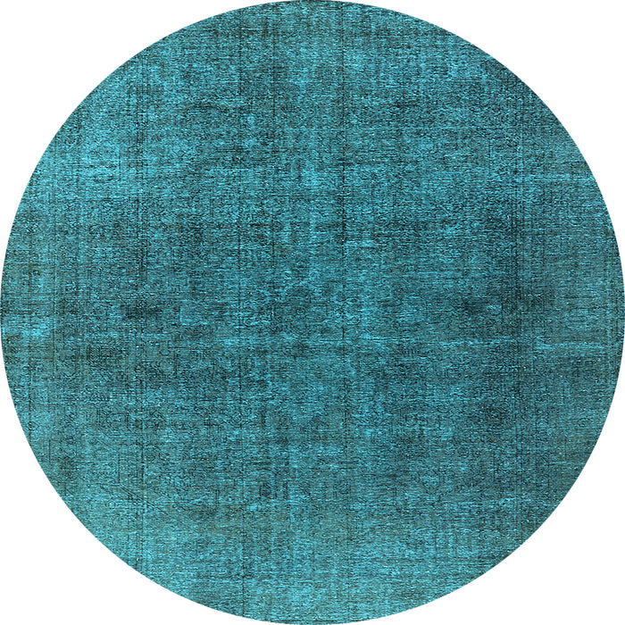 Round Oriental Light Blue Industrial Rug, urb569lblu