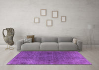 Machine Washable Oriental Purple Industrial Rug, wshurb569pur