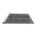 Sideview of Machine Washable Oriental Gray Industrial Rug, wshurb570gry