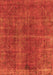 Machine Washable Oriental Orange Industrial Area Rugs, wshurb570org