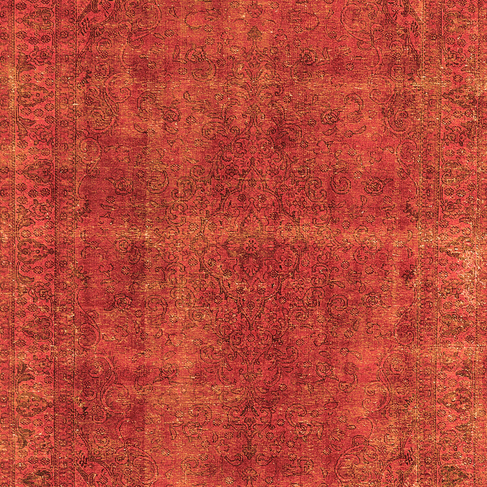 Machine Washable Oriental Orange Industrial Area Rugs, wshurb570org