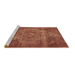 Sideview of Machine Washable Oriental Brown Industrial Rug, wshurb571brn