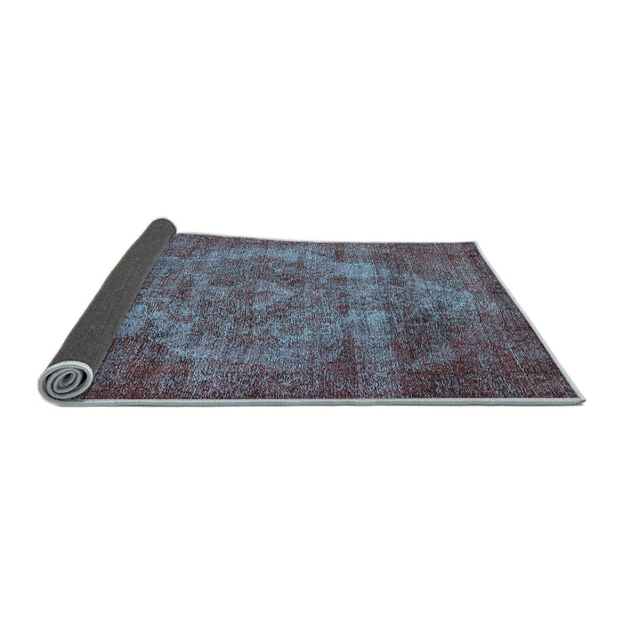 Sideview of Oriental Light Blue Industrial Rug, urb571lblu