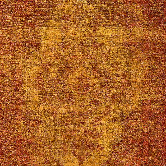 Machine Washable Oriental Yellow Industrial Rug, wshurb571yw