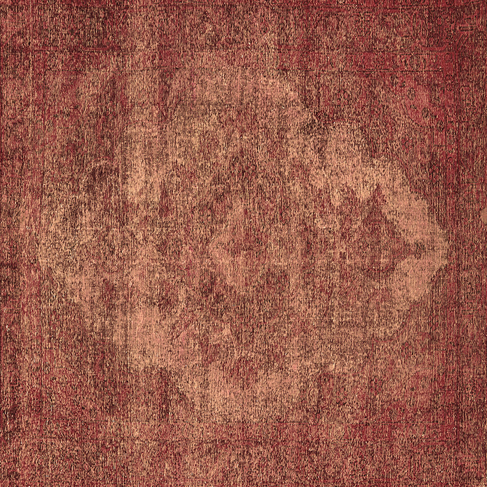 Square Oriental Brown Industrial Rug, urb571brn