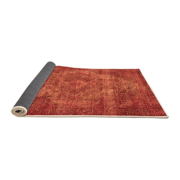 Sideview of Oriental Orange Industrial Rug, urb571org