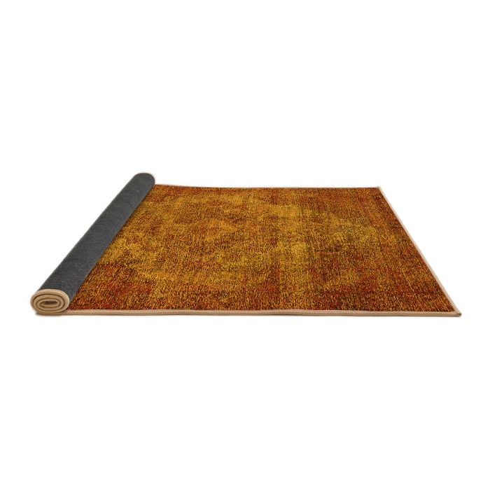 Sideview of Oriental Yellow Industrial Rug, urb571yw