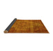 Sideview of Oriental Yellow Industrial Rug, urb571yw