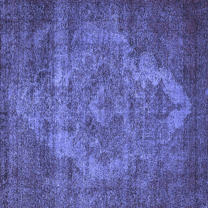 Square Oriental Blue Industrial Rug, urb571blu