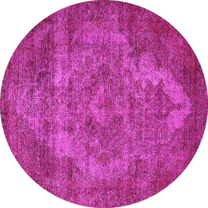 Round Oriental Pink Industrial Rug, urb571pnk