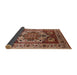 Sideview of Mid-Century Modern Red Oriental Rug, urb572