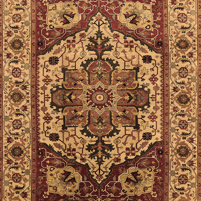 Machine Washable Oriental Brown Industrial Rug, wshurb572brn