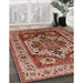 Machine Washable Industrial Modern Tomato Red Rug in a Family Room, wshurb572