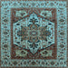 Square Oriental Light Blue Industrial Rug, urb572lblu