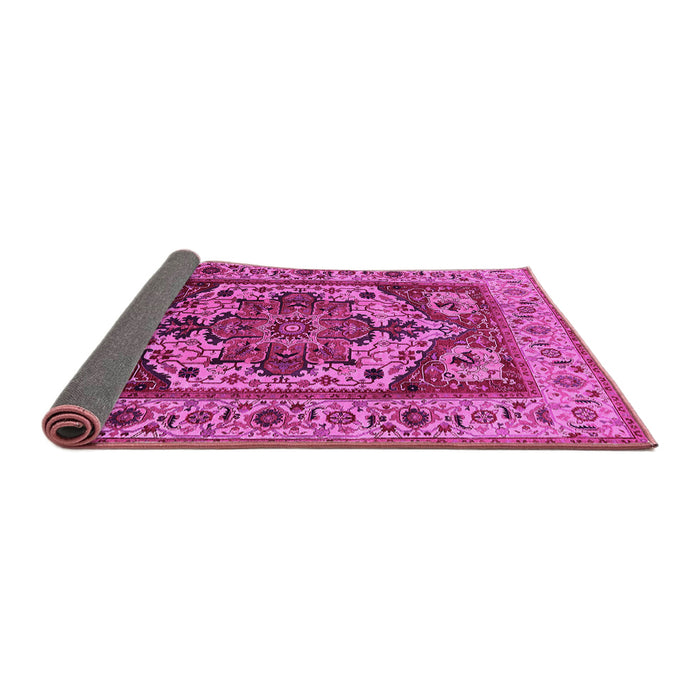 Sideview of Oriental Pink Industrial Rug, urb572pnk