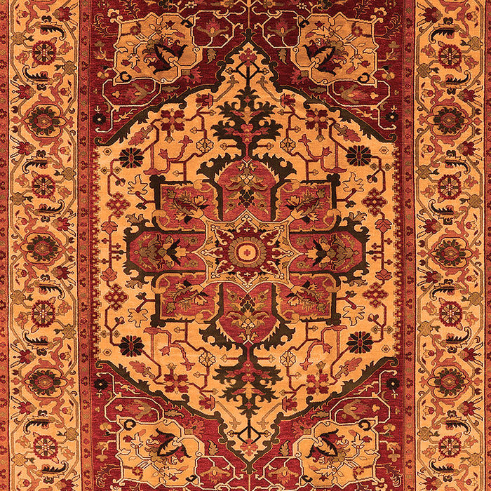 Machine Washable Oriental Orange Industrial Area Rugs, wshurb572org
