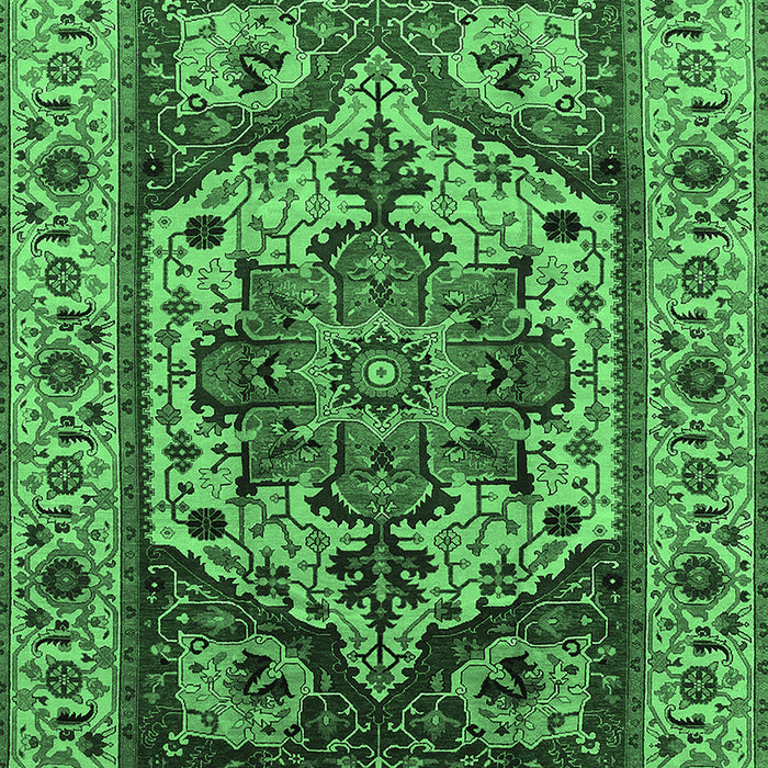 Oriental Emerald Green Industrial Rug, urb572emgrn