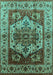 Oriental Turquoise Industrial Rug, urb573turq