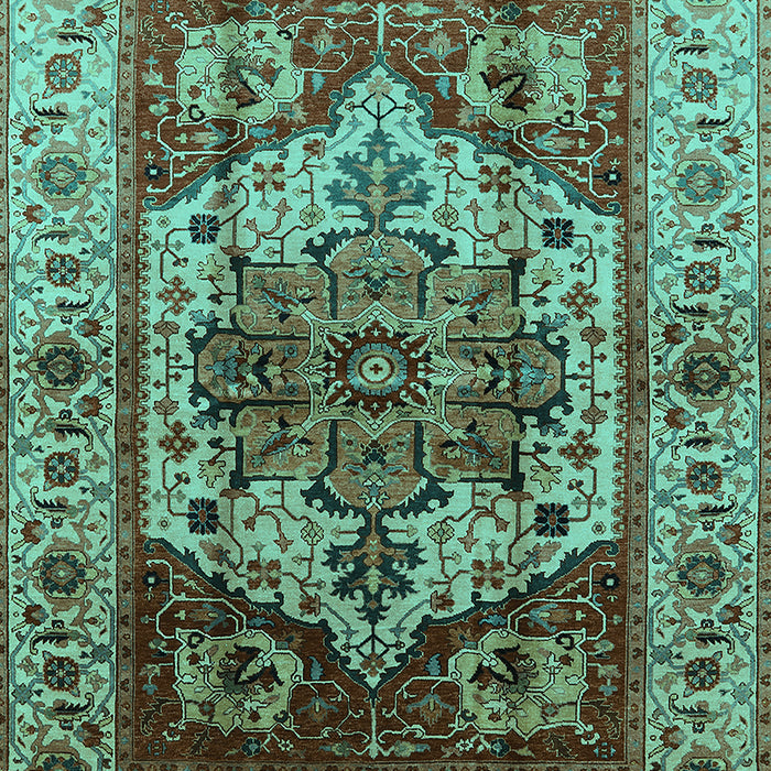 Oriental Turquoise Industrial Rug, urb573turq