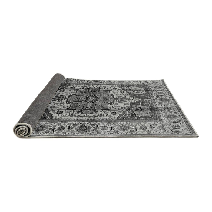 Sideview of Oriental Gray Industrial Rug, urb573gry