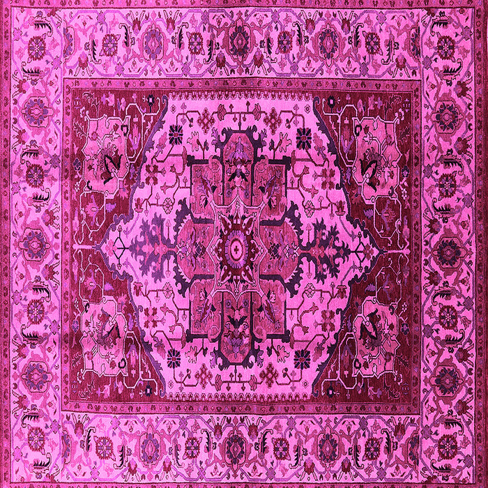 Square Oriental Pink Industrial Rug, urb573pnk