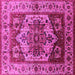 Square Oriental Pink Industrial Rug, urb573pnk